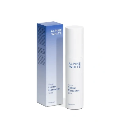 Abbildung von ALPINE WHITE Colour Corrector Serum das Silbershampoo Für weiße Zähne I Sichtbar weissere tägliche Anwendung Schonende Zahnaufhellung