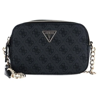 Abbildung von Guess Noelle Crossbody Camera coal logo Tasche Damen