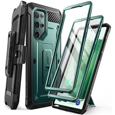 Abbildung von SupCase Outdoor Hülle für Samsung Galaxy S22 Ultra (6.8&quot;) 5G [Unicorn Beetle Pro] mit 2 Vorderseite (ohne Displayschutz + Displayschutz) 2022 Ausgabe (Peacock)