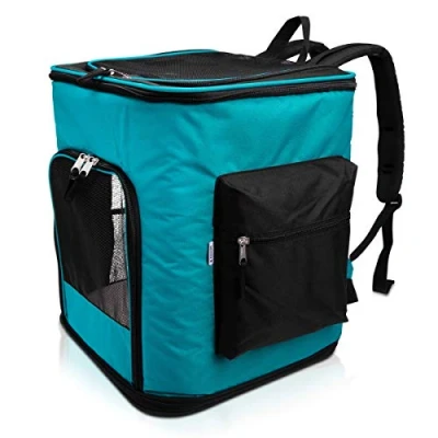 Abbildung von Navaris Tiertransporttasche Rucksack für Hund Katze gepolstert 41x34,5x43cm Traglast bis 12kg