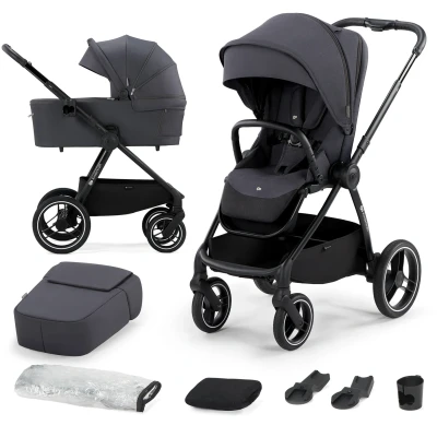 Abbildung von Kinderkraft NEA 2 in 1 Kombikinderwagen, Deep Grey, Kinderwagen,