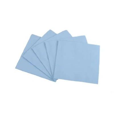 Abbildung von Funny Zelltuchservietten 33 x cm, 1/4 Falz, 3 lagig, hellblau4er Pack (4 250 Stück)