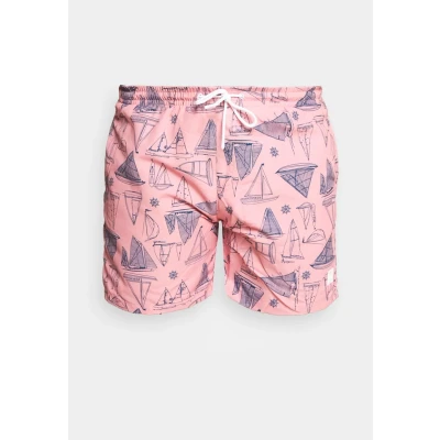 Abbildung von Urban Classics B T Pattern Badeshorts, Herren, Größe: Medium, Pink