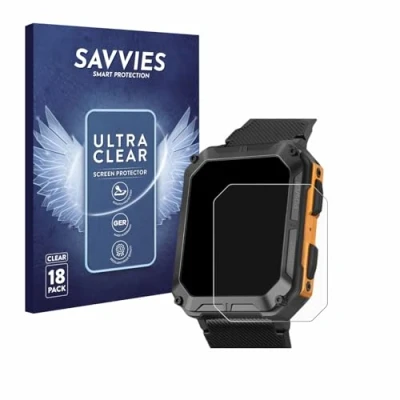 Abbildung von Savvies 18 Stück Schutzfolie für Stahlgear Thor Displayschutz Folie Ultra Transparent