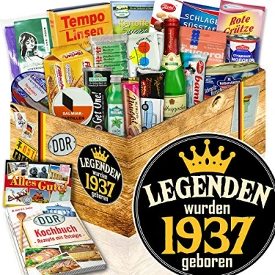 Abbildung von Legenden 1937 / Geburtstagsgeschenk Mann/DDR Spezialitäten Box DDR