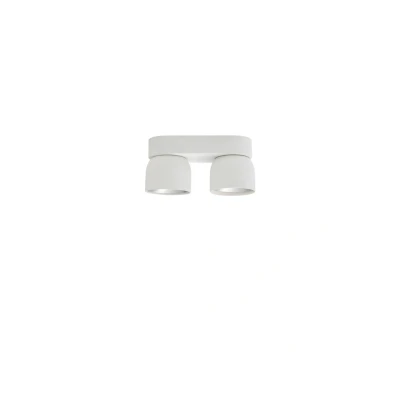 Abbildung von Downlight Pitcher, GU10, zweiflammig, Metall, weiß