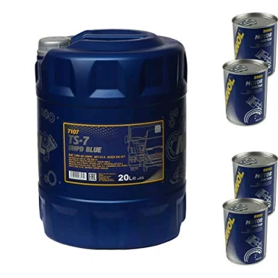 Abbildung von 20L Motoröl MANNOL TS 7 UHPD Blue 10W 40 4x Motor Doctor ADDITIV
