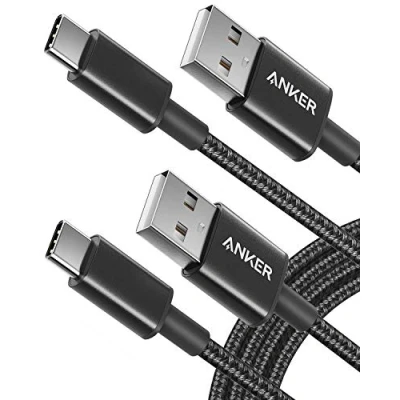 Abbildung von Anker USB C Ladekabel, auf Kabel 1,8m, doppelt geflochtenes Nylon Type für iPhone 16/15, Galaxy S24/S23/S22/Note 20, Smartphone