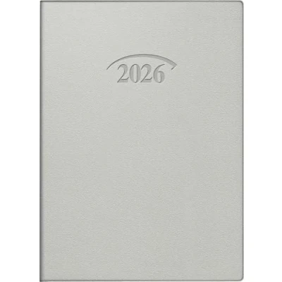 Abbildung von Brunnen Taschenkalender 736 10x14cm 1 Tag/Seite Kunststoff silber 2026