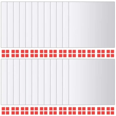Abbildung von vidaXL Spiegel 24 tlg. Spiegelfliesen Set Quadratisch Glas (24 St)