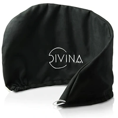 Abbildung von Plopper DIVINA BLK Anti Frizz Mikrofaser Turban für super lockiges, gewelltes und Afro Haar