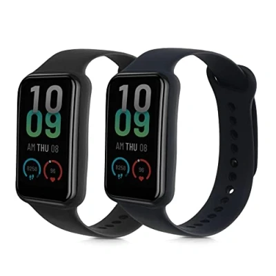 Abbildung von kwmobile 2x Sportarmband kompatibel mit Amazfit Band 7 Armband Fitnesstracker Set aus TPU Silikon