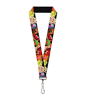 Abbildung von Buckle Down Damen Lanyard 1.0&quot; Muppets Faces Black Schlüsselanhänger, Mehrfarbig, Einheitsgröße