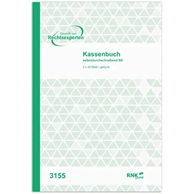 Abbildung von RNK Kassenbuch A4 2x40 Blatt selbstdurchschreibend