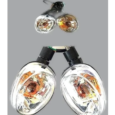 Abbildung von Casabike 4 Blinker vorne &amp; hinten R L mit Glühlampe ZN50QT A Roller Motorroller Alpha