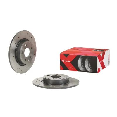 Abbildung von BREMBO 08.C208.1X Bremsscheibe 300 10 5 voll, gelocht beschichtet JAGUAR: E Pace, LAND ROVER: Discovery Sport