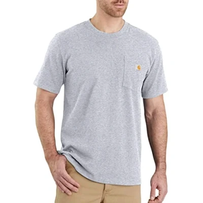Abbildung von Carhartt Herren K87 Loose Fit, kurzärmliges Pocket T Shirt, Grau meliert, XS