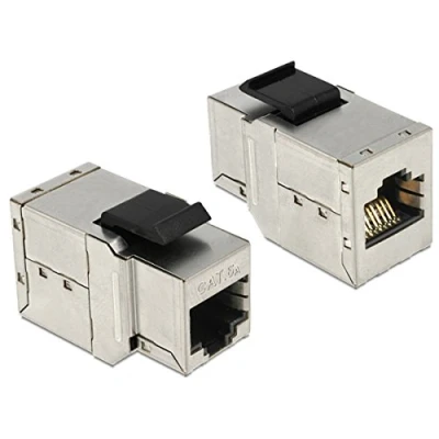 Abbildung von Delock Keystone Netzwerk Modul [RJ45 Buchse &gt; RJ45 Buchse, Cat.6A]