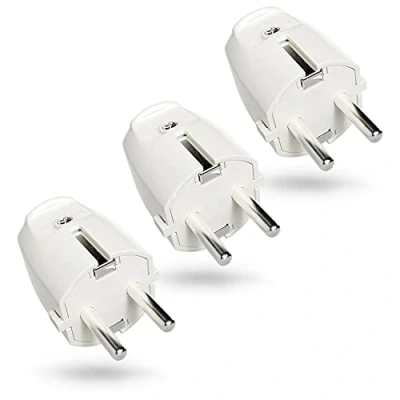 Abbildung von greate. Steckdose 3x Schutzkontakt Stecker Schutzkontaktstecker IP20 Schuko Stecker, 1 St.