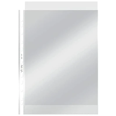 Abbildung von VON Leitz 10 x 10er Pack Transparente Prospekthülle A4, 55 Mikron, Öffnung oben, Hochwertiger, Transparenter Kunststoff, Säurefrei, Gelocht, Für Unterlagen &amp; Dokumente, 40273003