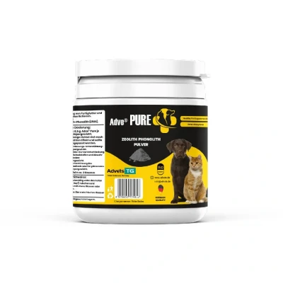 Abbildung von Pure: Hochwertige Qualität Zeolith Detox Pulver Hund und Katze 150 g Dose