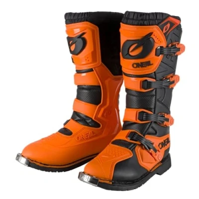 Abbildung von O&#039;NEAL Motocross Stiefel Enduro Motorrad Komfort durch Air Mesh Innenleben, vier Verschlussschnallen, hochwertiges Synthetik Material Boots Rider Pro Erwachsene Orange Größe 41