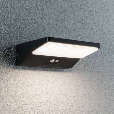 Abbildung von Paulmann LED Außen Wandleuchte &quot;Ronea IP44180x150mm 3000K 7,4W 400lm 230V Dunkelgrau Aluminium&quot;, 1 flammig, Bewegungsmelder