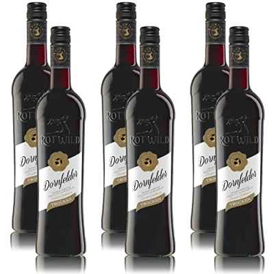 Abbildung von VINOX 6 Flaschen Rotwein Rotwild Dornfelder Pfalz, trocken (6x0,75 l)