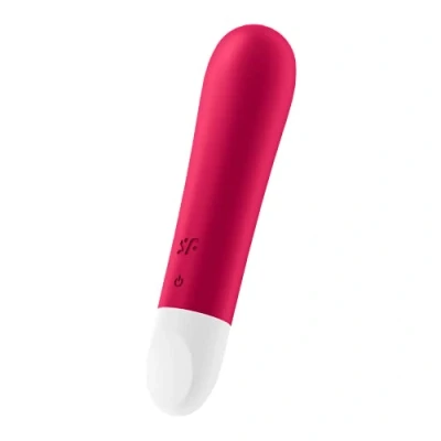Abbildung von Satisfyer, Minivibrator, Ultra Power Bullet 1&#039;, 10,5 cm, wasserdicht (IPX7), wiederaufladbar, medizinisches Silikon, Farbe:Rot