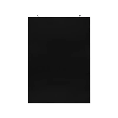 Abbildung von EUROPEL Rahmenlose Kreidetafel mit schwarzer Melaminschicht, Abmessungen 60x84cm, Wandbefestigung, Hoch oder Querformat, für flüssige Kreidemarker, zu verwenden in Hotels, Restaurant, Festivals