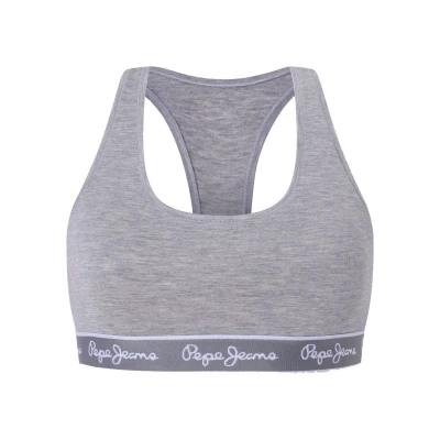 Abbildung von Pepe Jeans Bustier, Damen, Größe: XS, Grey marl