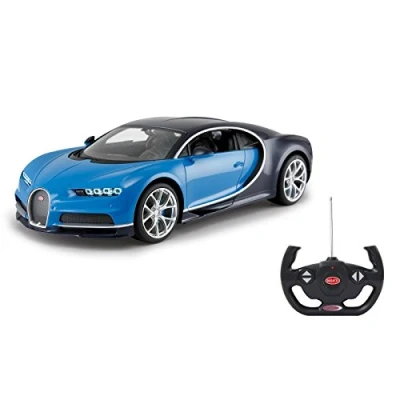 Abbildung von Jamara RC Auto Bugatti Chiron, Maßstab 1:14, blau, 2,4GHz ferngesteuert, mit LED Fahrlicht