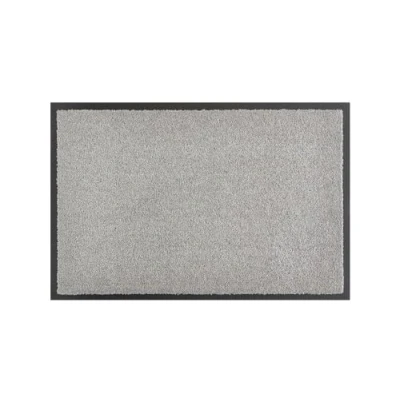 Abbildung von andiamo Fußmatte Verdi Schmutzfangmatte für den Hauseingang ideal als innen oder Fußabtreter im überdachten Außenbereich Fußabstreifer Haustür 90 x 150 cm Silber