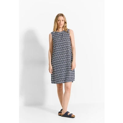 Abbildung von Cecil Print Sommer Freizeitkleid, Damen, Größe: Large, Weiß