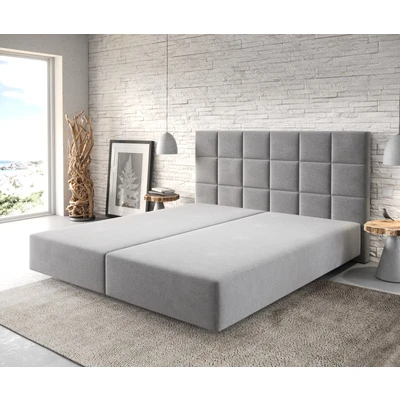 Abbildung von DELIFE Boxspringbett Dream Fine, Mikrofaser Grau 180x200 cm