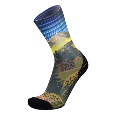 Abbildung von RYWAN No Limit Graphik Trailrunning und Wandersocken, Motivsocken, wadenhoher Schaft (Esprit Montagne Blue, 41 43)