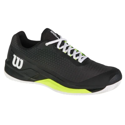 Abbildung von Wilson RUSH PRO Tennisschuh für Sandplätze, Herren, Größe: 48,5, Ballad blue ebony orange tiger Mesh
