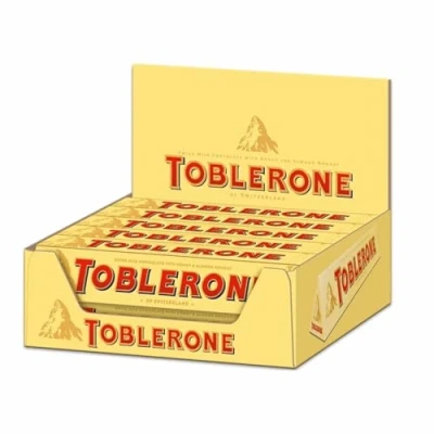Abbildung von Toblerone Schokolade, Feine Schweizer Milchschokolade mit Honig und Mandelnougat, 10 x 100g