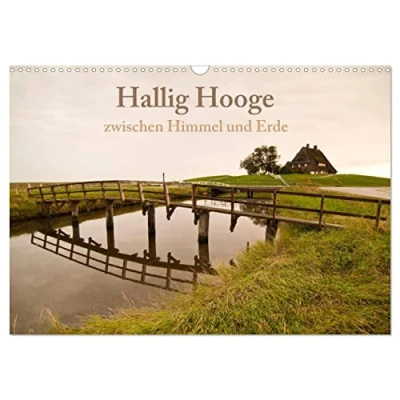 Abbildung von Hallig Hooge zwischen Himmel und Erde (Wandkalender 2025 DIN A3 quer), CALVENDO Monatskalender