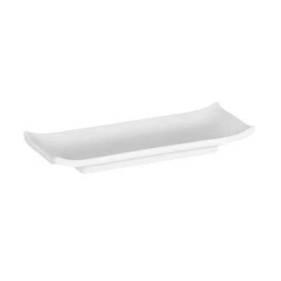 Abbildung von APS 83742 Tablett/Sushiboard ZEN, 22,5 x 9,5 cm, Höhe 3 Melamin, weiß, Steinoptik