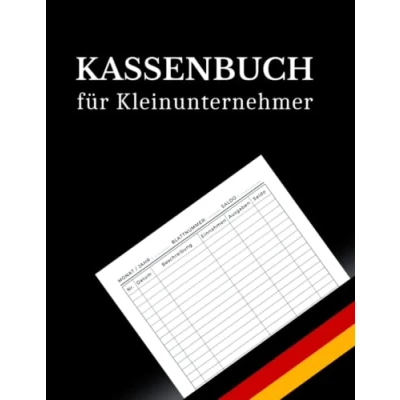 Abbildung von Kassenbuch für Kleinunternehmer: Einnahmen Ausgaben Heft einfach eintragen, Ausgabenbuch geeignet Vereine, Gastronomen, Selbstständige, Friseure . (A4).