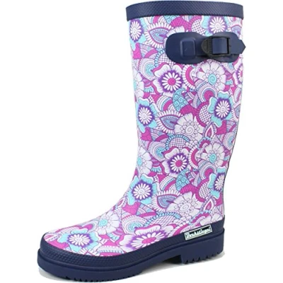 Abbildung von Damen Regenstiefel Susanne blau/multi Gr. 36