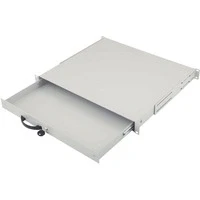 Abbildung von DIGITUS Professional 1HE Tastatureinschub, 19&quot; (485mm), abschließbar, Grau