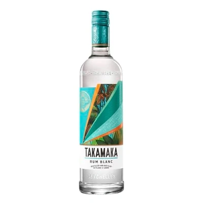 Abbildung von Takamaka Rum Blanc,Rum von den Seychellen leicht, cremig &amp; tropisch für klassische Cocktails 40,2% vol. 700 ml