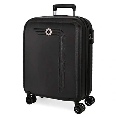 Abbildung von Movom Riga Kabinenkoffer Schwarz 40x55x20 cms Hartschalen ABS Kombinationsschloss 37L 3Kgs 4 Doppelräder Erweiterbar Handgepäck