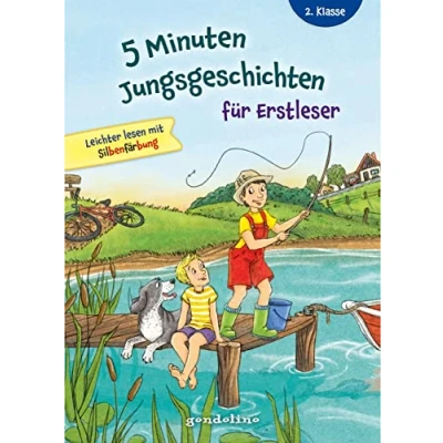 Abbildung von 5 Minuten Jungsgeschichten für Erstleser: Erstlesebuch mit kurzen Geschichten und großer Fibelschrift ab 7 Jahren