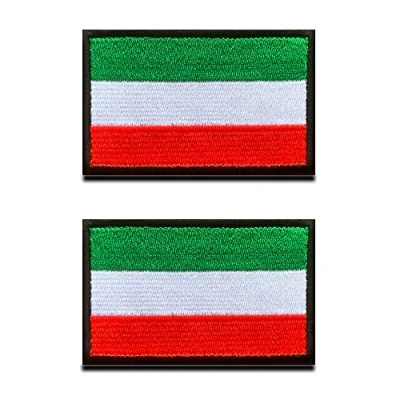 Abbildung von 2 St. Ungarn Flagge Patch Taktisch Ungarisch Nationales Emblem, Bestickter Aufnäher mit Verschluss, Militär Bänder für Rucksäcke Kleidung Taschen Uniform Weste Jersey Reisen