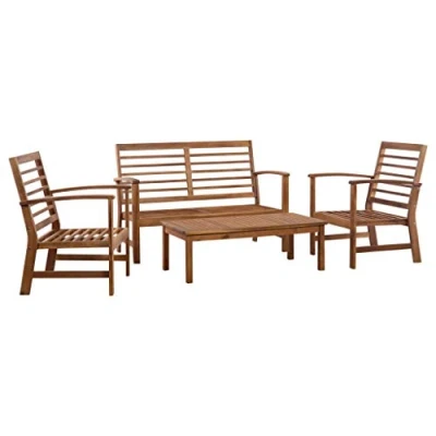 Abbildung von vidaXL Gartenlounge Set 4 tlg. Garten Lounge Massivholz Akazie, (4 tlg)
