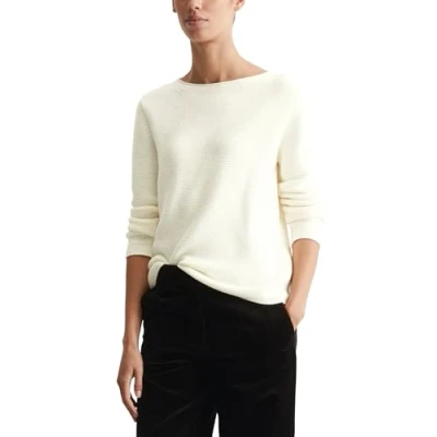 Abbildung von Marc O&#039;Polo Regular Strickpullover, Damen, Größe: Large, Creamy white