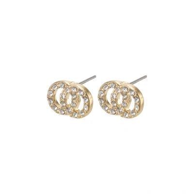 Abbildung von Pilgrim Victoria Recycled STUD Ohrringe goldcoloured, Damen, Größe: One Size, Gold coloured